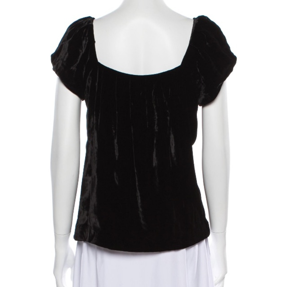 Kate Spade Cap Sleeved Velvety Blouse